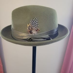 Bruno capelo fedora army green hat